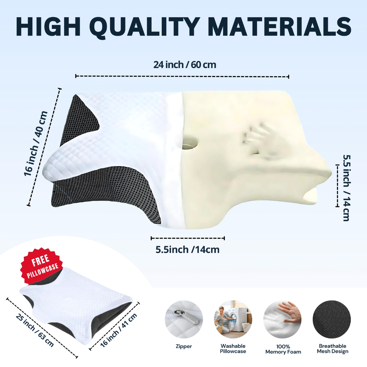 š Experience Unparalleled Comfort with the DreamerĀ® Contour Relief Pillow