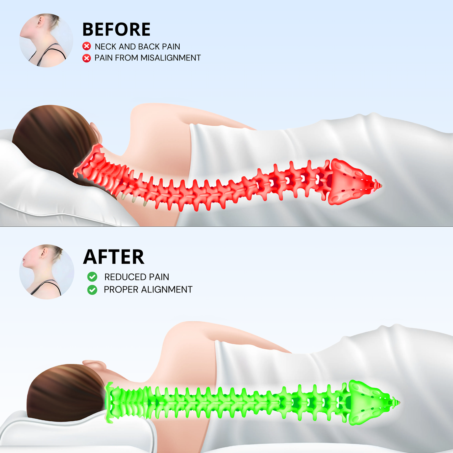 š Experience Unparalleled Comfort with the DreamerĀ® Contour Relief Pillow