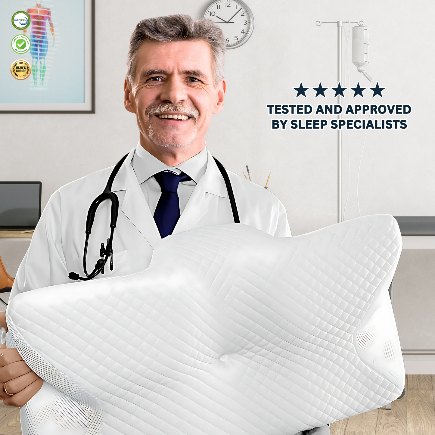 š Experience Unparalleled Comfort with the DreamerĀ® Contour Relief Pillow