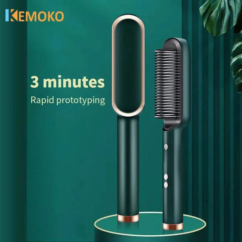 3In1 Professional Quick Heated Electric Hot Comb