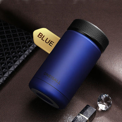 400ML Men Gift Thermos Cup Insulated Stainless Steel Thermo Mug with Tea Infuser